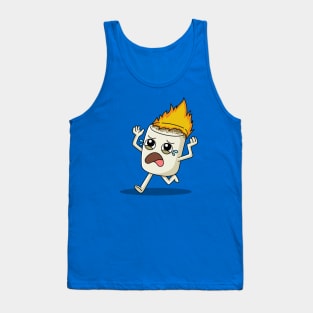 Marshmallow On Fire Tank Top